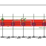 Креслення лінійного led модуля